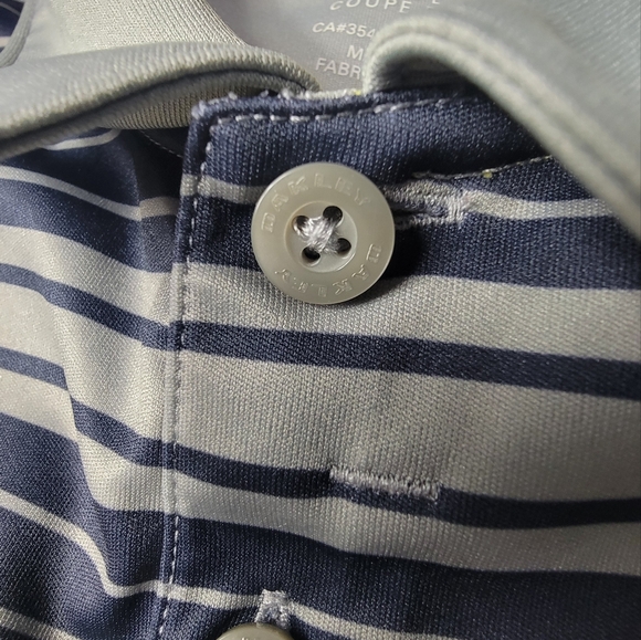 Oakley O Regular Fit Hydrolix SS Gray Yellow Pullover Golf Polo Shirt - Men XL - Picture 2 of 7